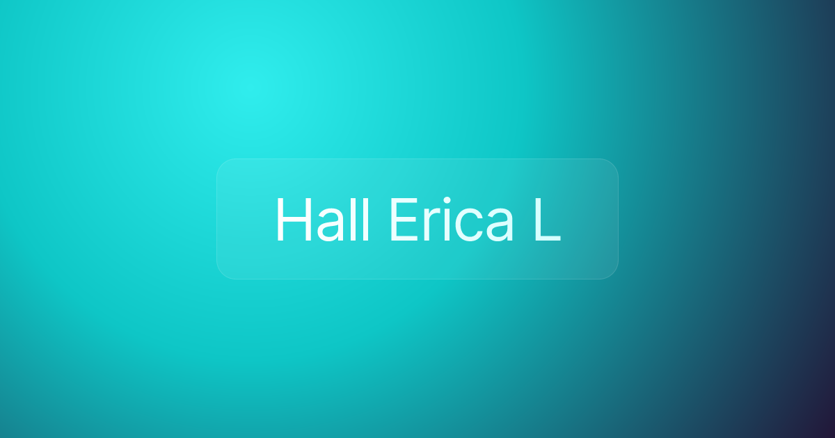 Hall Erica L