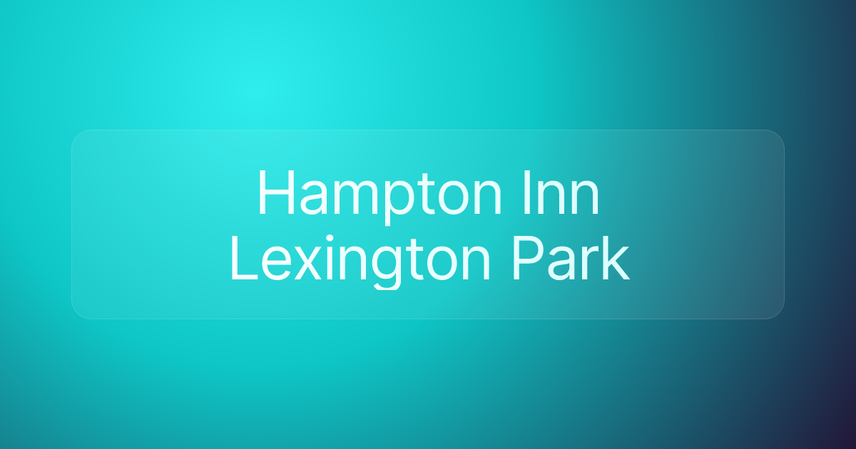 Hampton Inn Lexington Park