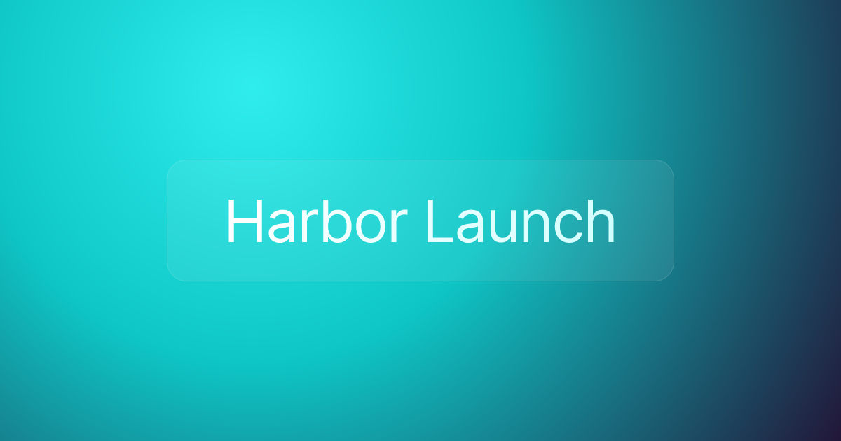 Harbor Launch