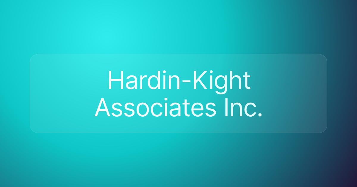 Hardin-Kight Associates Inc.