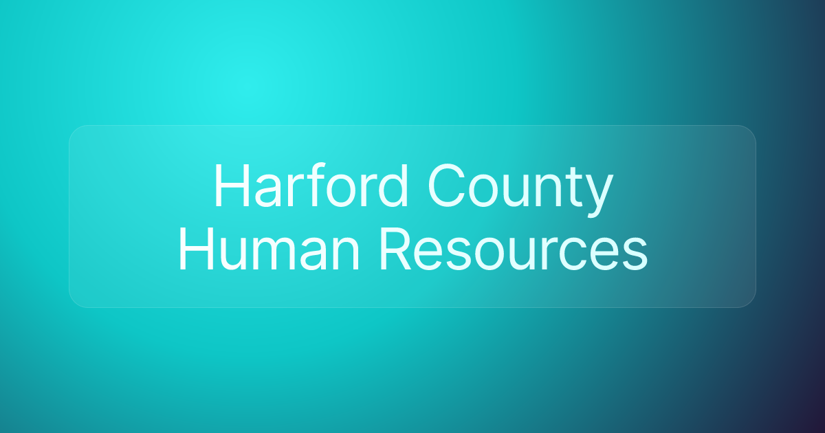 Harford County Human Resources