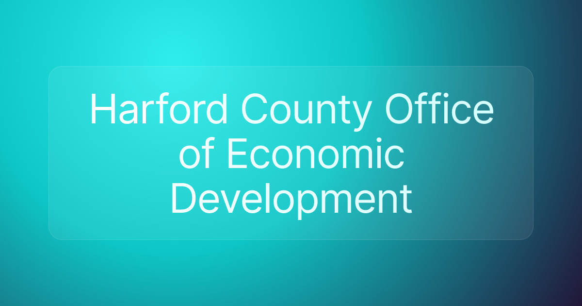 Harford County Office of Economic Development