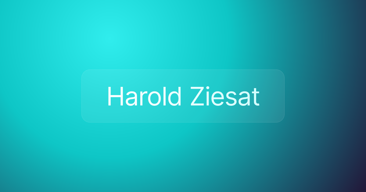 Harold Ziesat