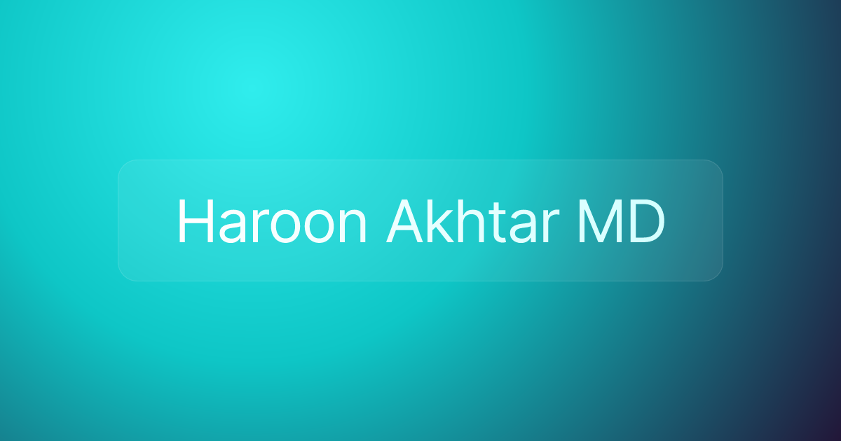 Haroon Akhtar MD