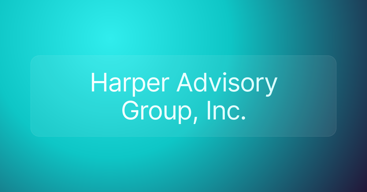 Harper Advisory Group, Inc.