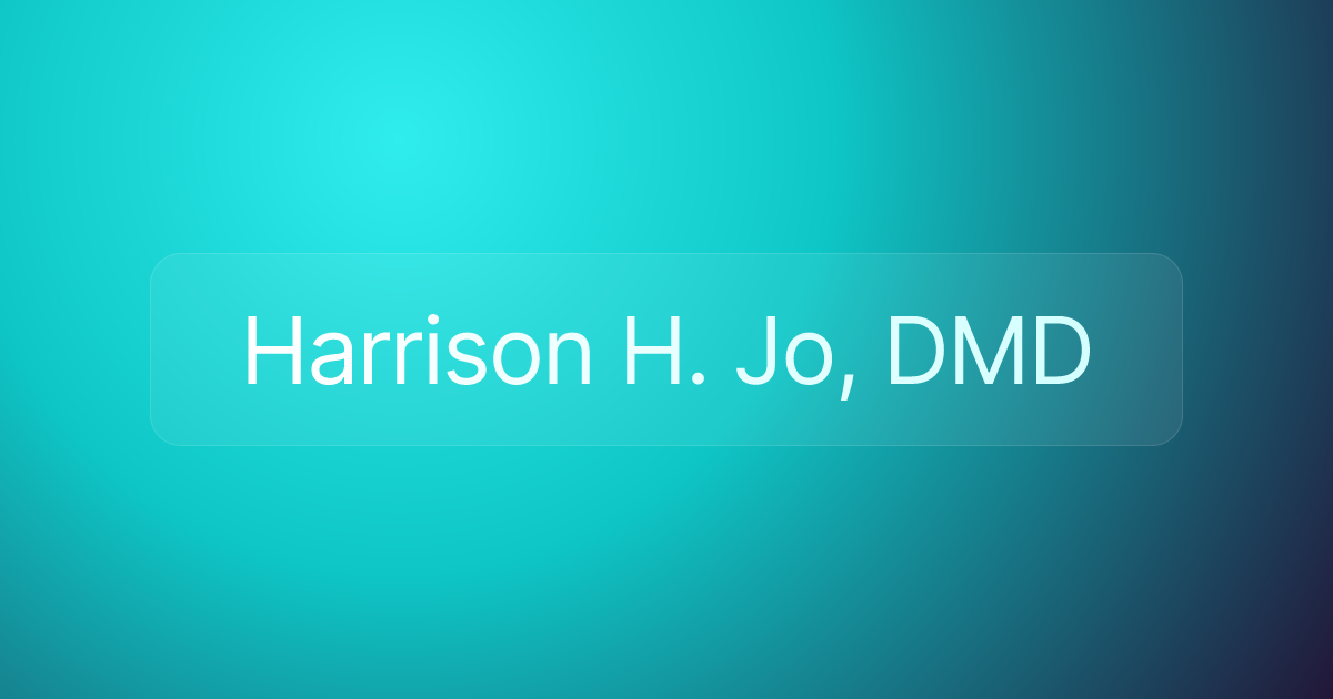 Harrison H. Jo, DMD