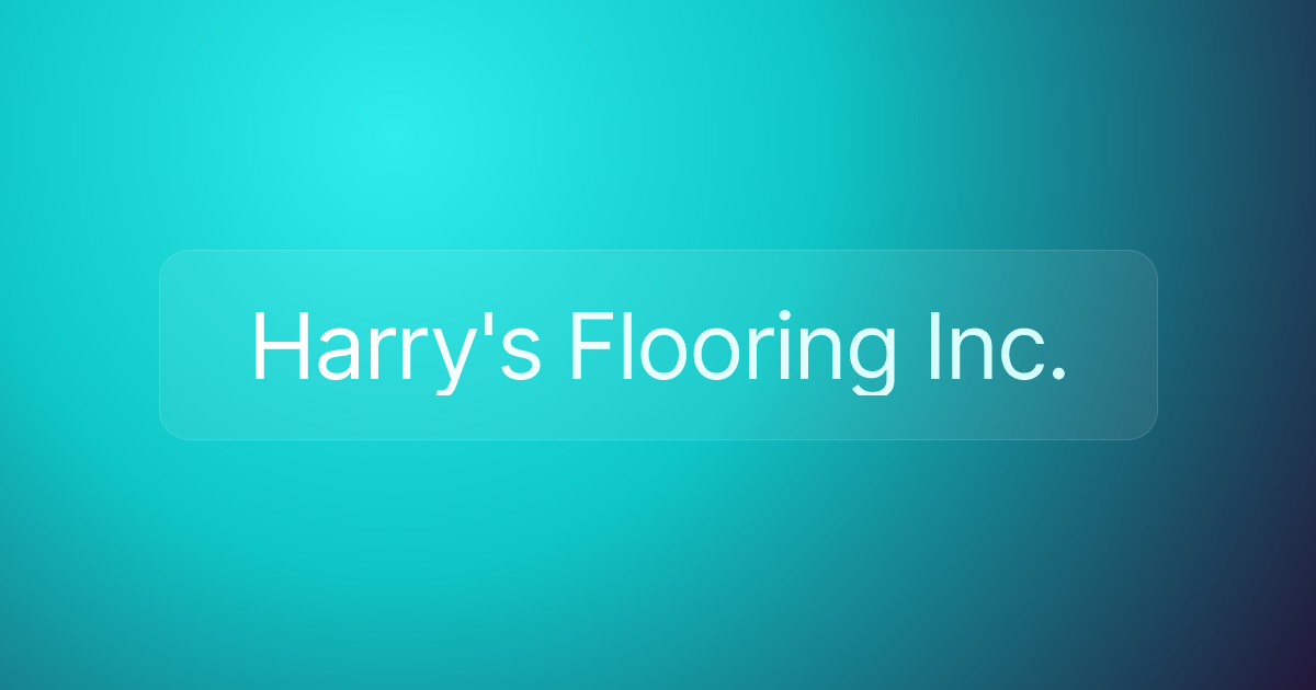 Harry's Flooring Inc.