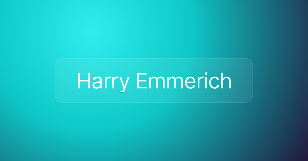 Harry Emmerich
