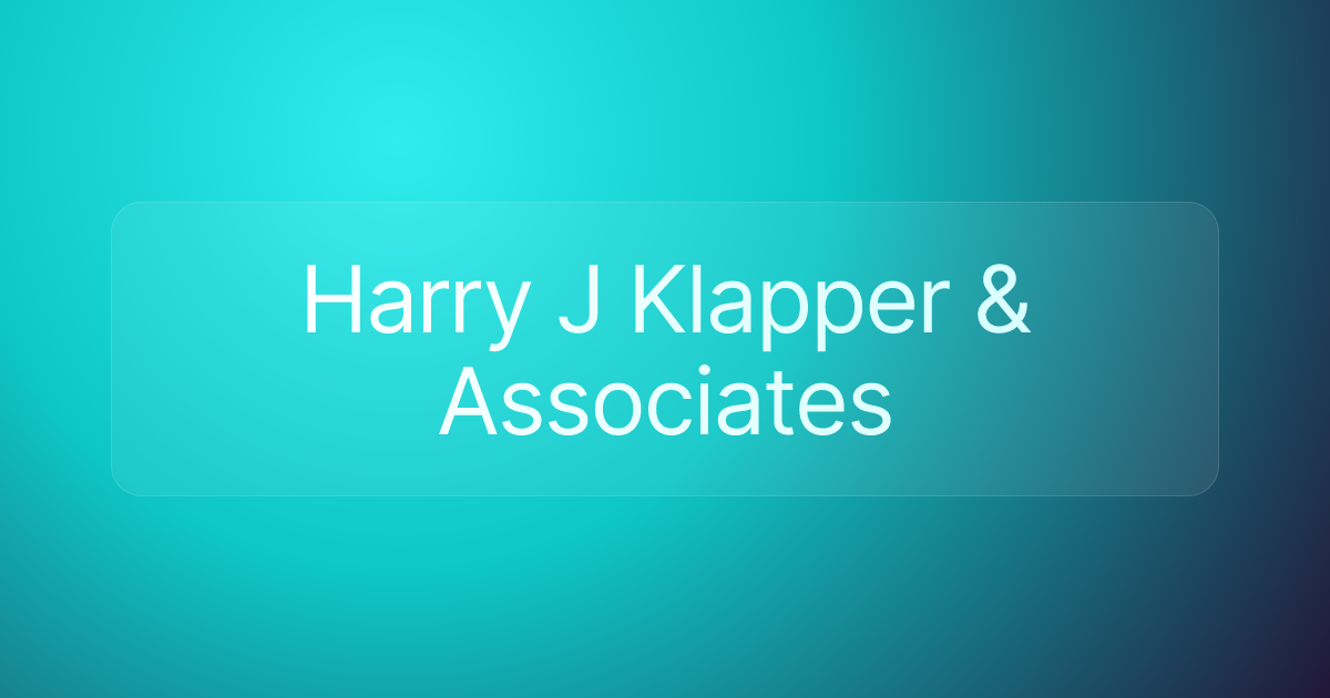 Harry J Klapper & Associates
