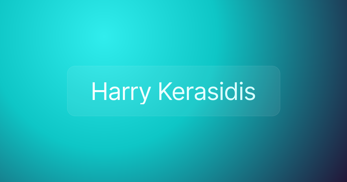 Harry Kerasidis