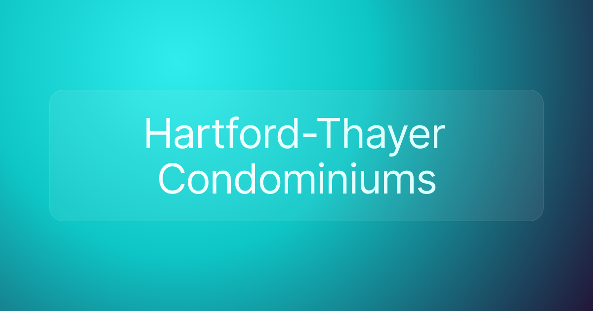 Hartford-Thayer Condominiums