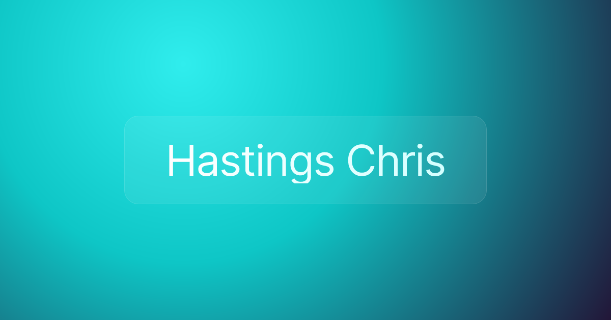 Hastings Chris