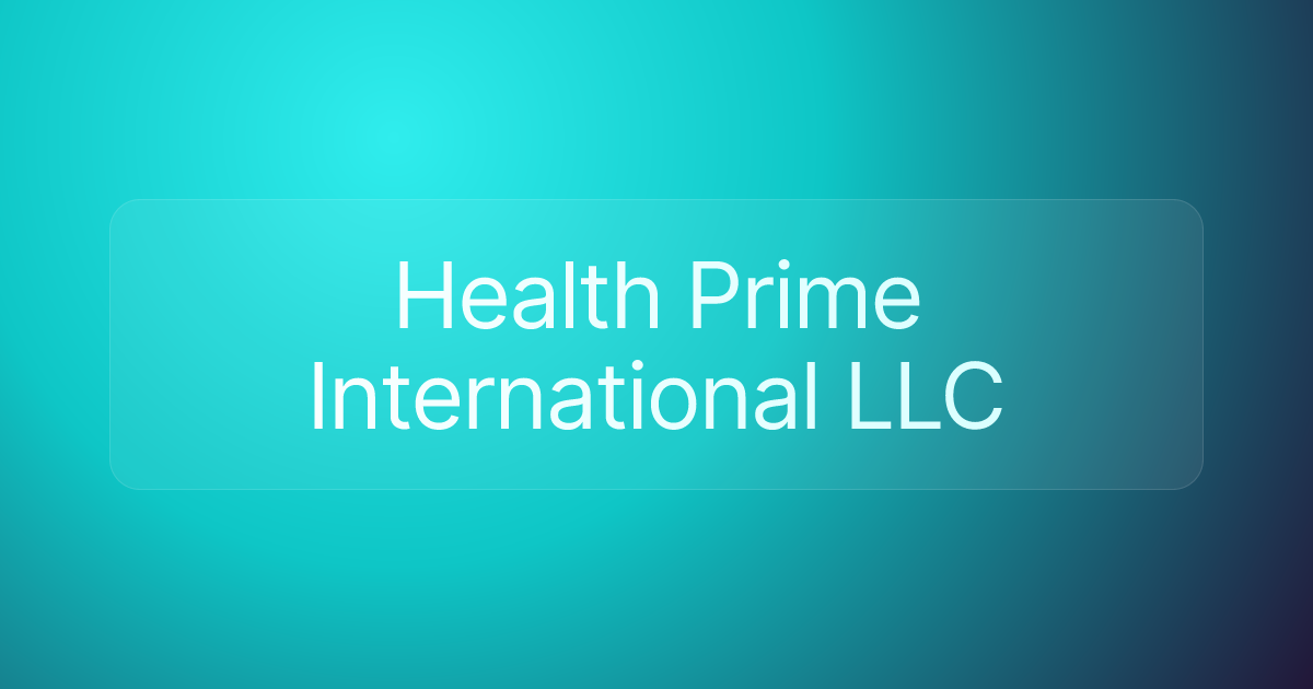 Health Prime International LLC
