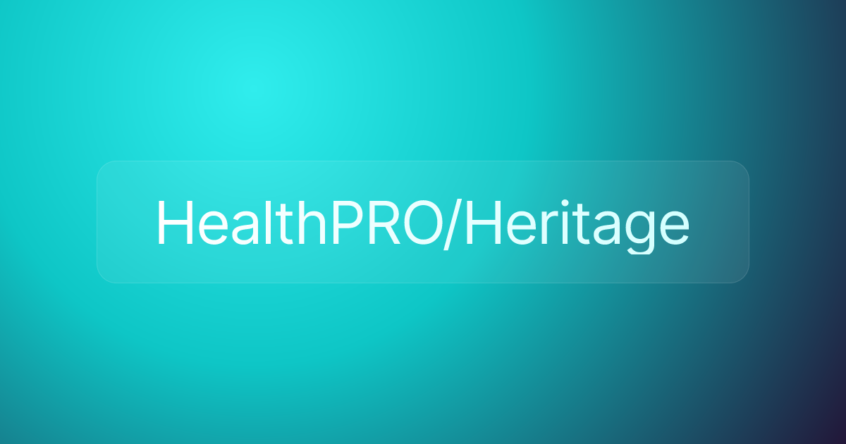 HealthPRO/Heritage