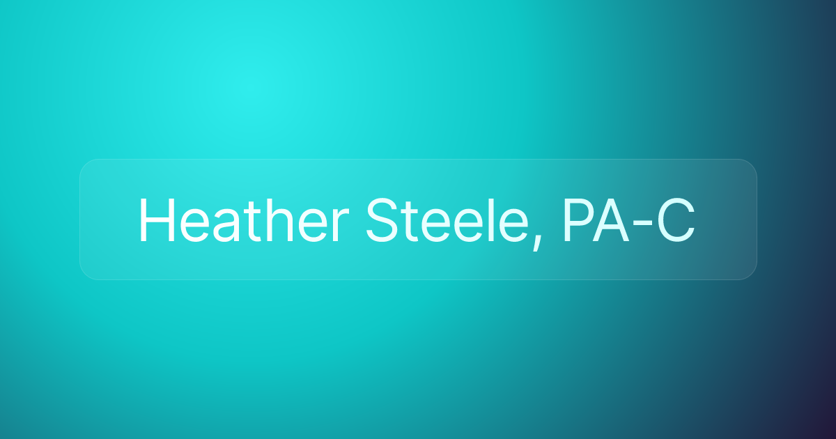 Heather Steele, PA-C