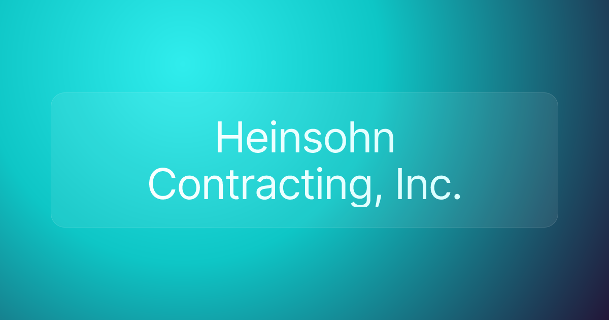 Heinsohn Contracting, Inc.
