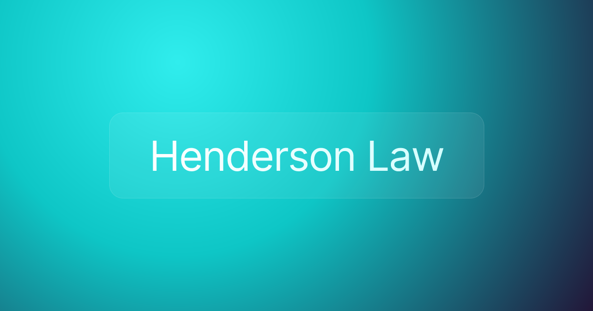 Henderson Law