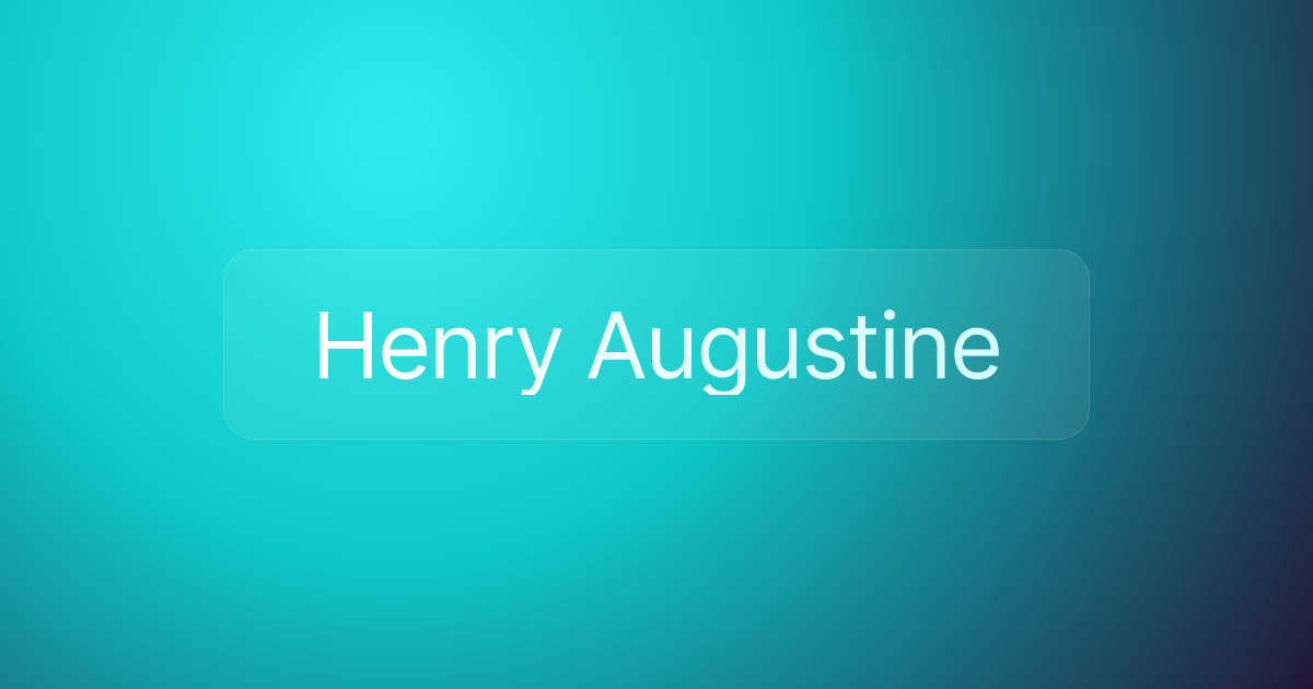Henry Augustine