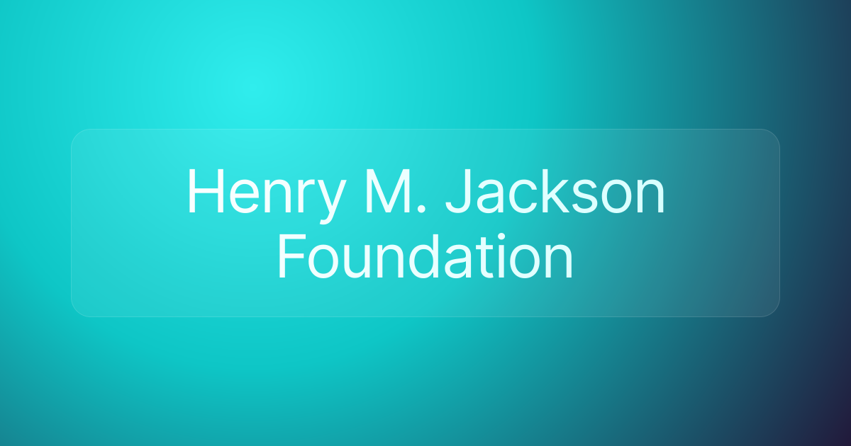 Henry M. Jackson Foundation