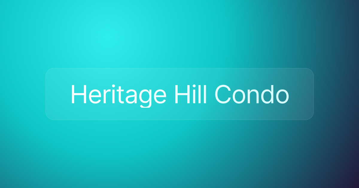 Heritage Hill Condo