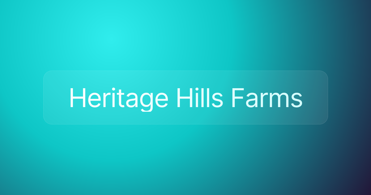 Heritage Hills Farms