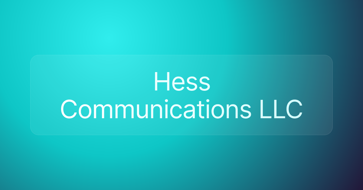 Hess Communications LLC