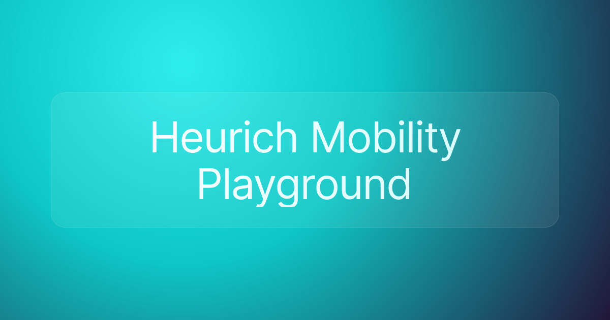 Heurich Mobility Playground