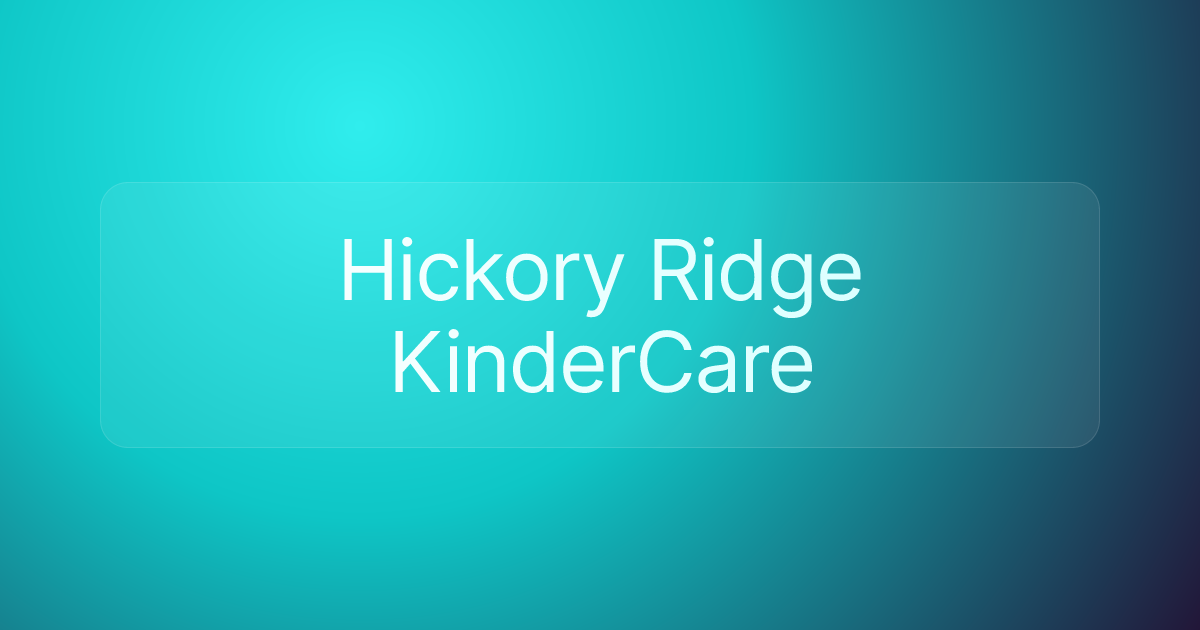 Hickory Ridge KinderCare