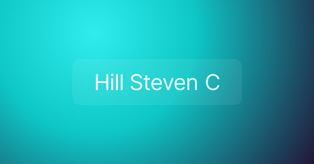 Hill Steven C