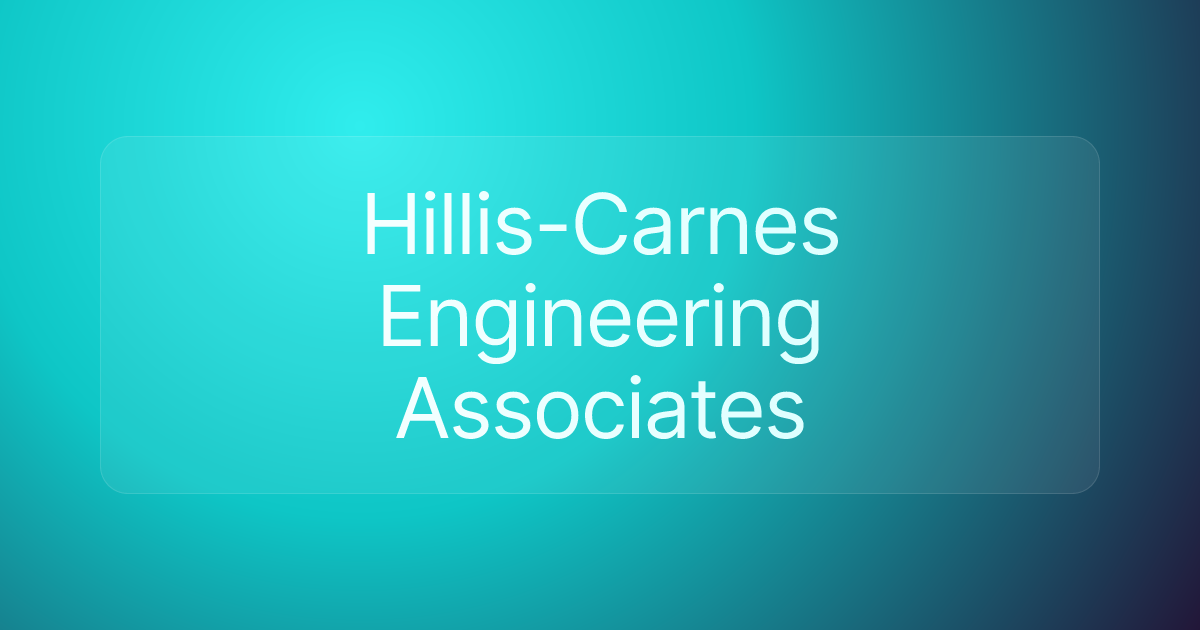 Hillis-Carnes Engineering Associates