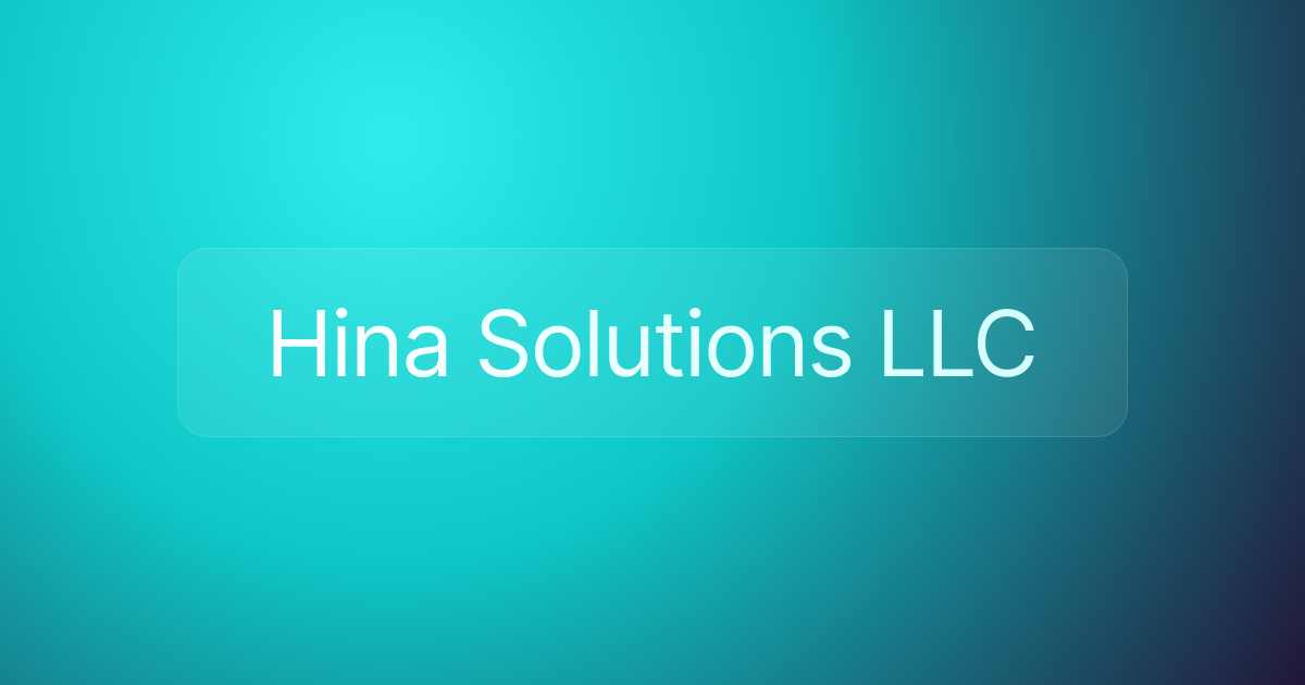 Hina Solutions LLC