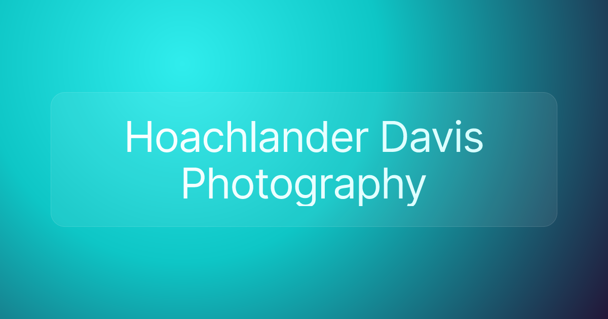 Hoachlander Davis Photography