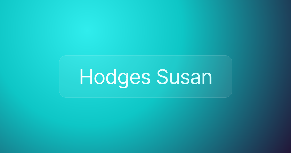 Hodges Susan
