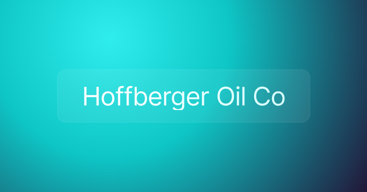 Hoffberger Oil Co