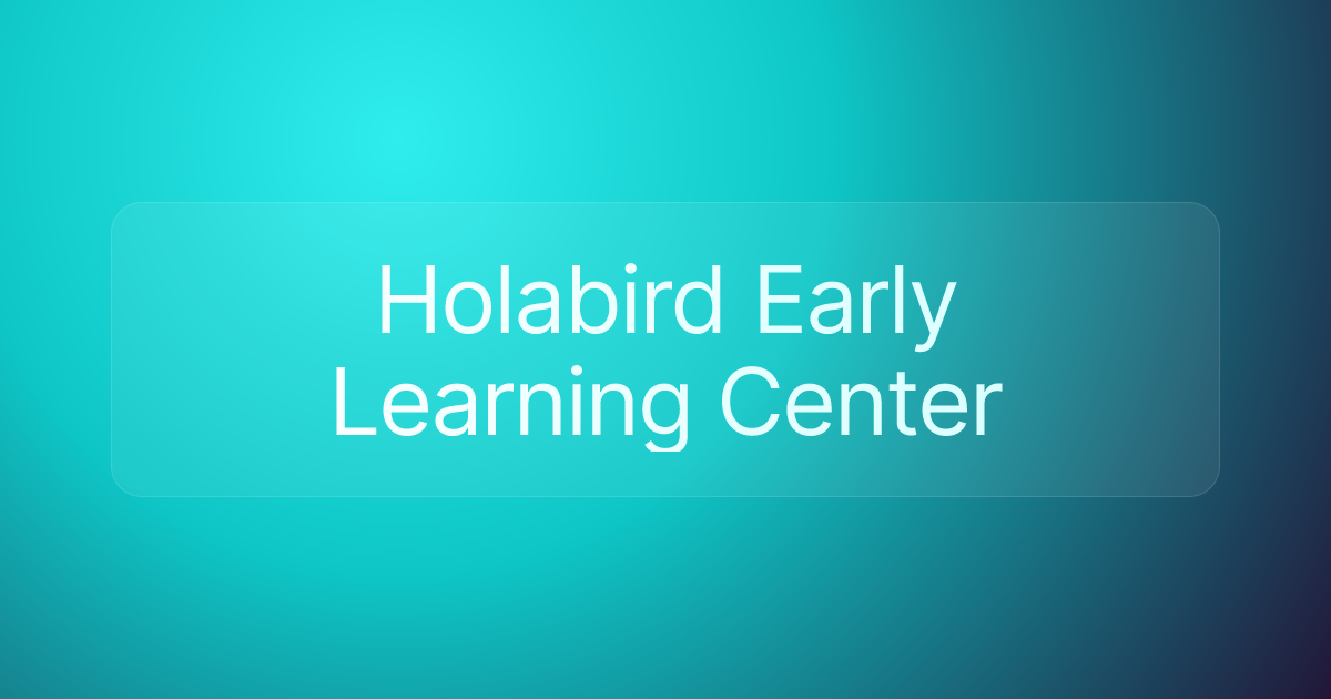 Holabird Early Learning Center