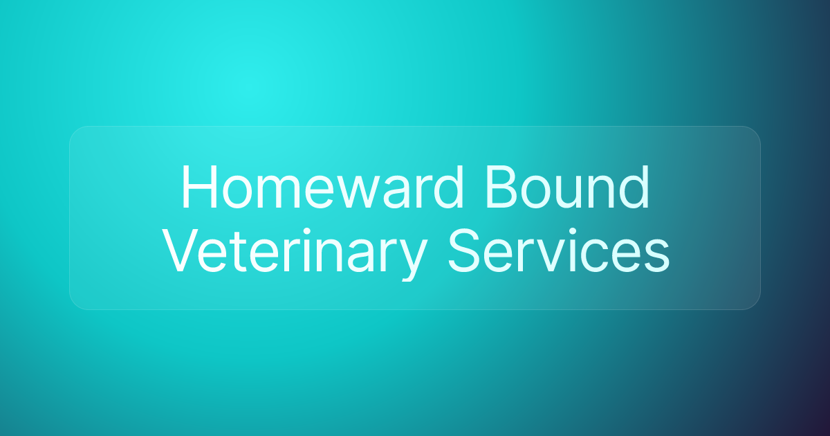 Homeward Bound Veterinary Services
