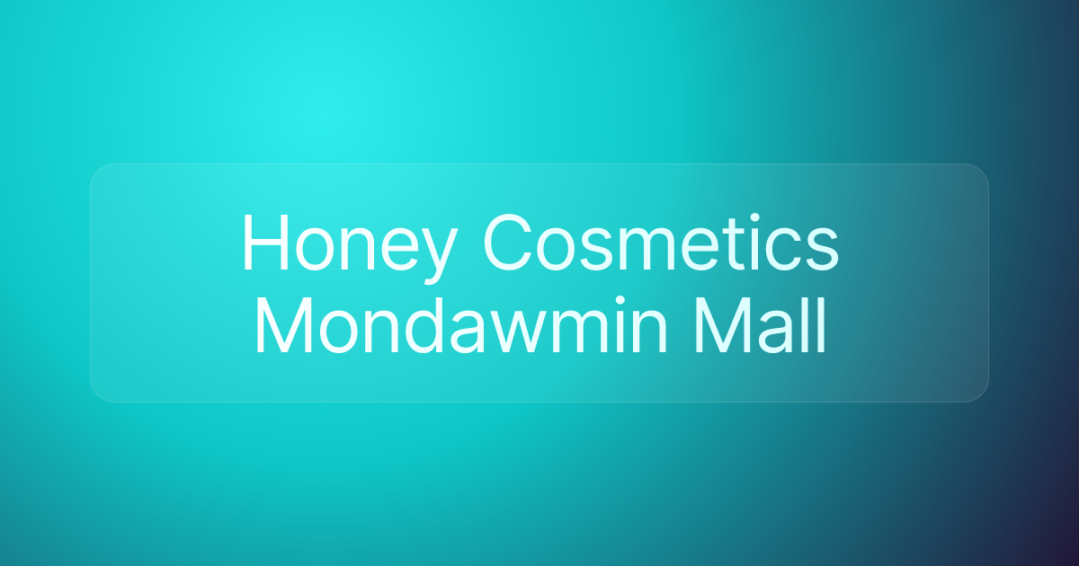 Honey Cosmetics Mondawmin Mall