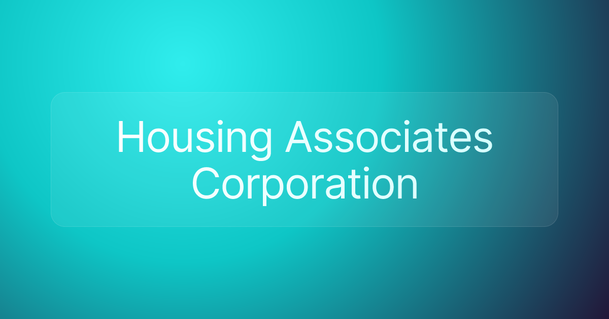 Housing Associates Corporation