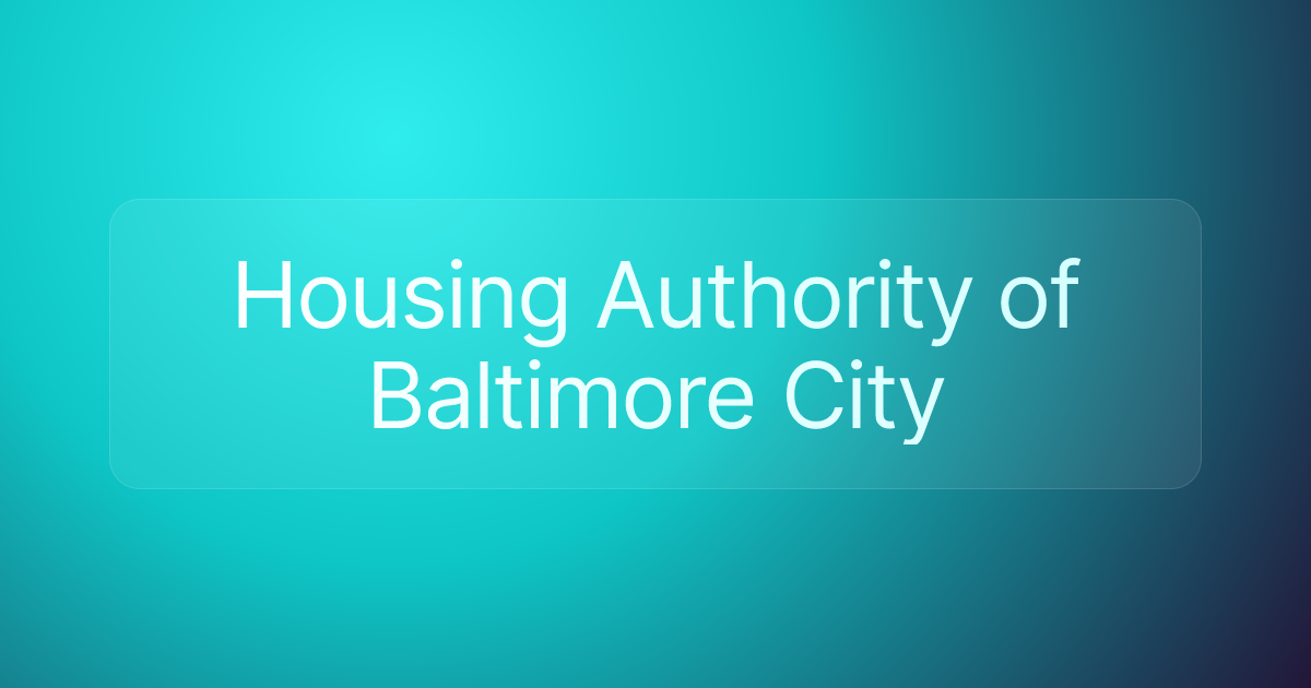 Housing Authority of Baltimore City