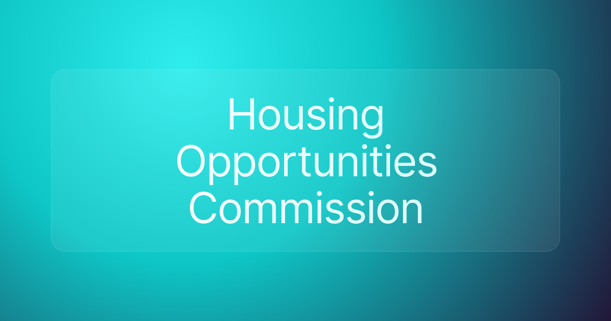 Housing Opportunities Commission