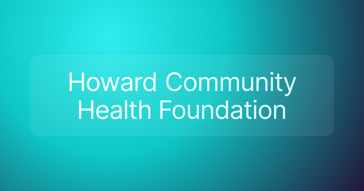 Howard Community Health Foundation