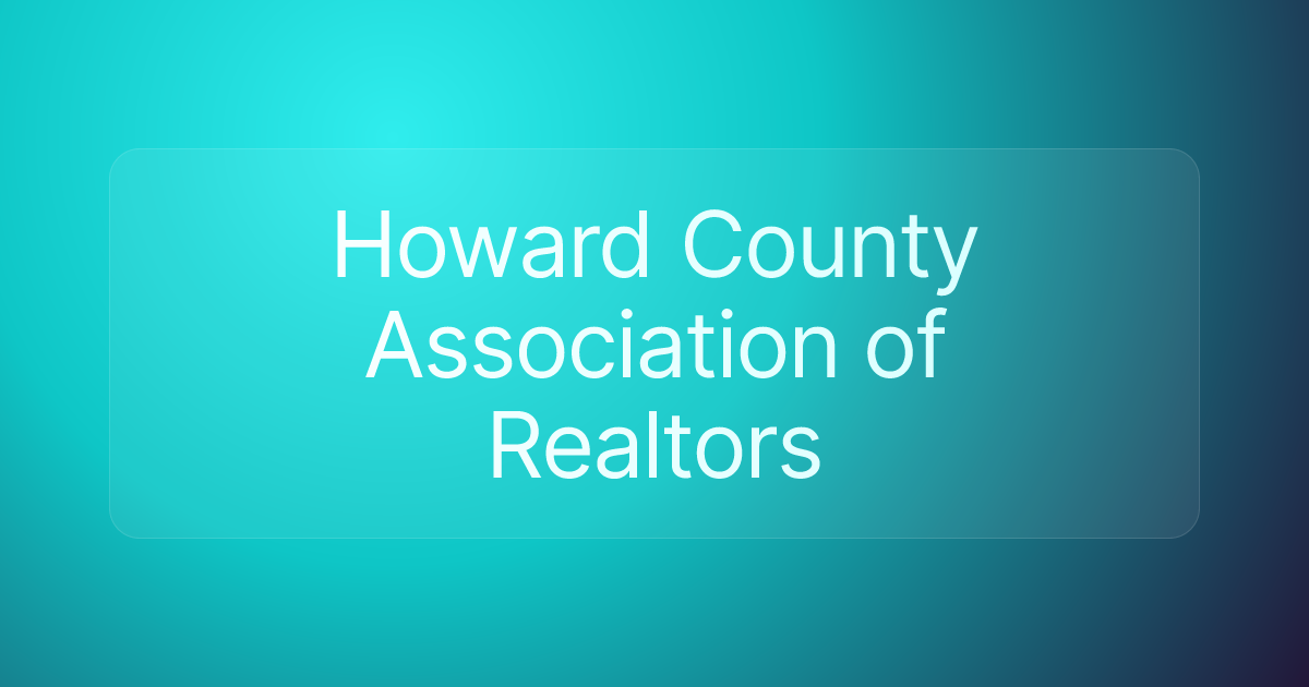 Howard County Association of Realtors