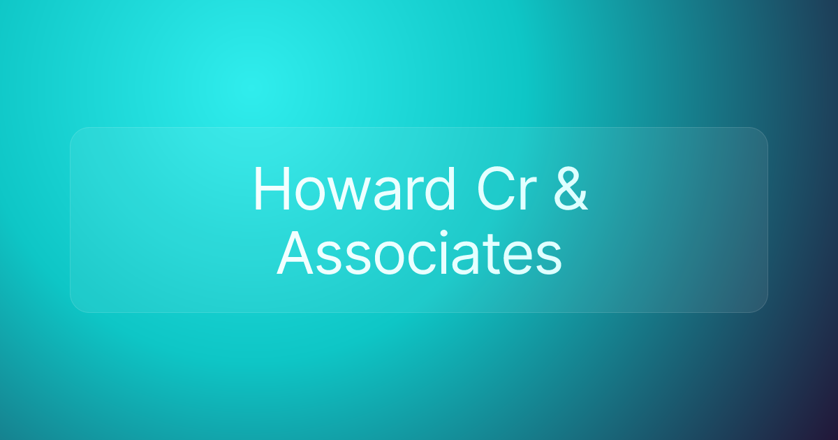 Howard Cr & Associates