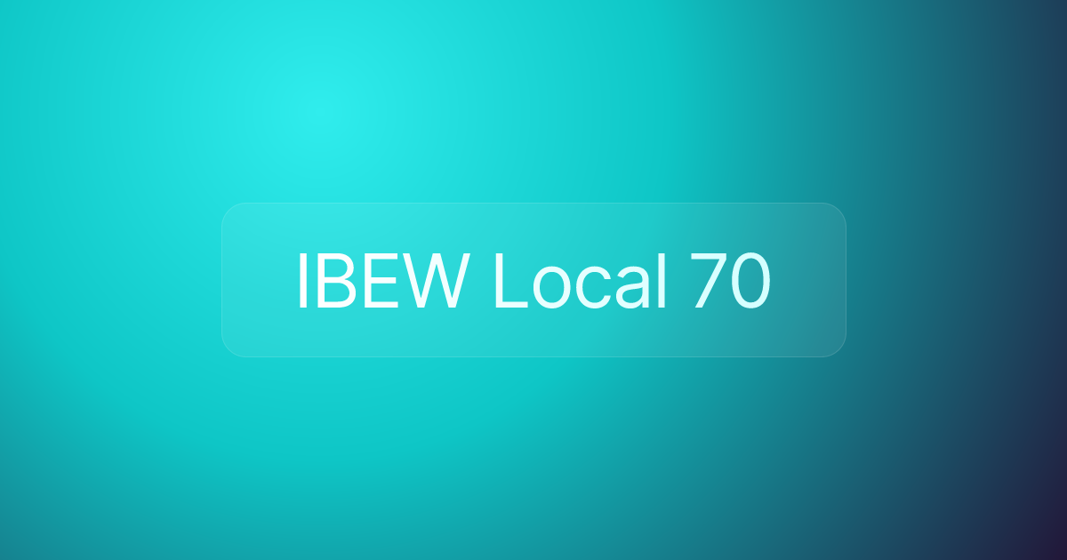 IBEW Local 70