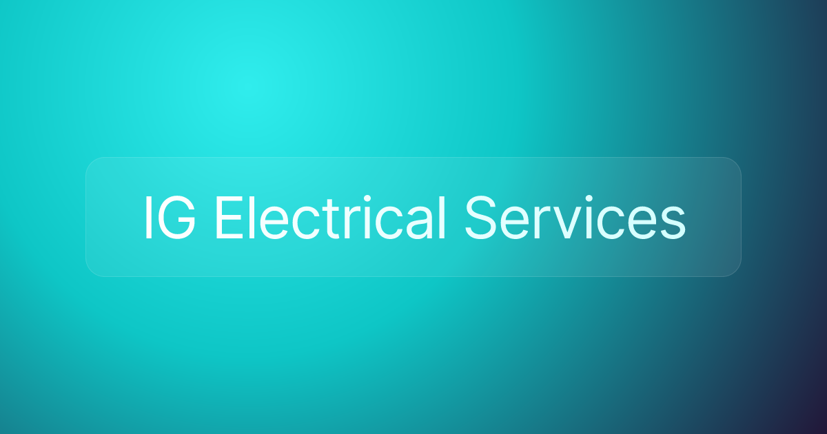IG Electrical Services
