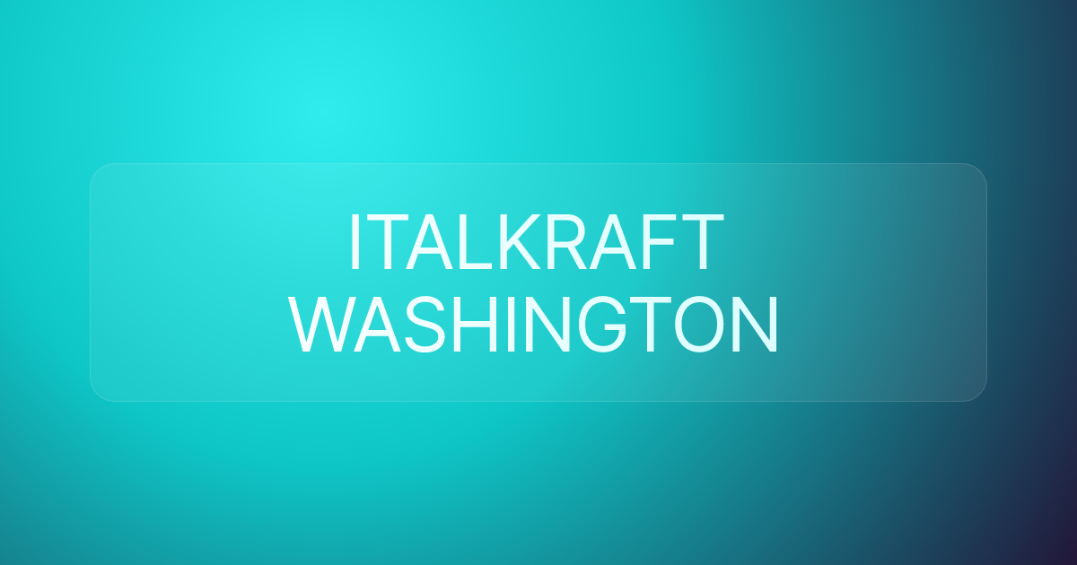 ITALKRAFT WASHINGTON