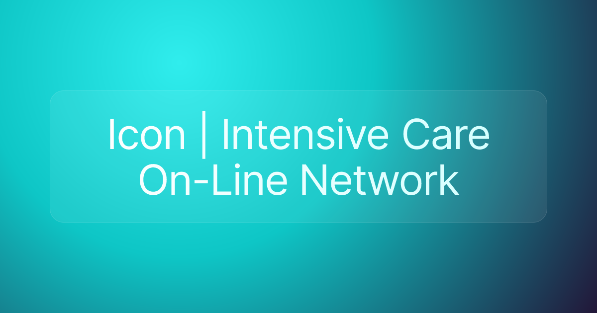Icon | Intensive Care On-Line Network