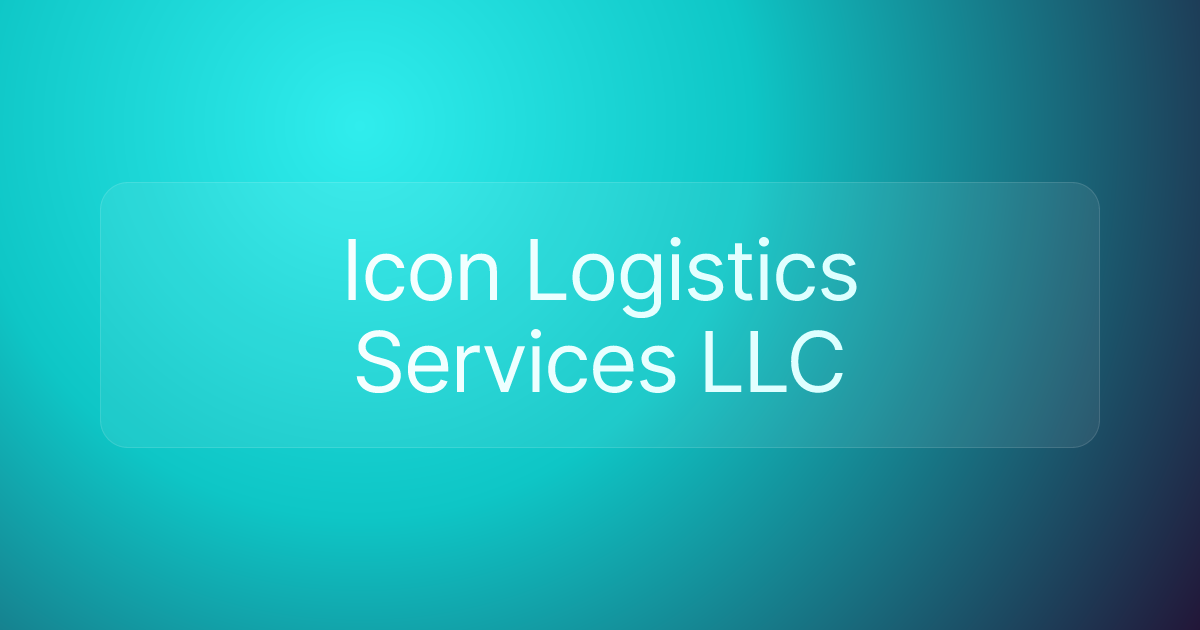 Icon Logistics Services LLC