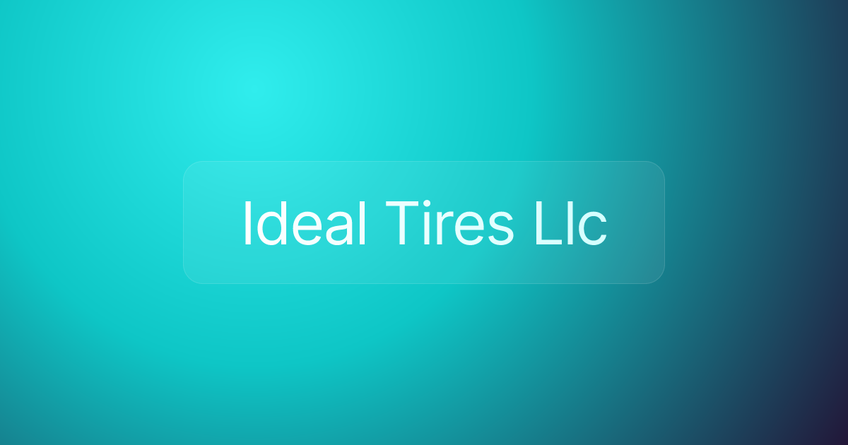 Ideal Tires Llc