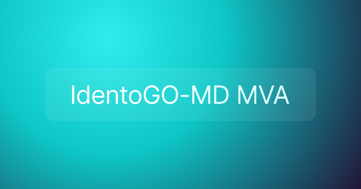 IdentoGO-MD MVA